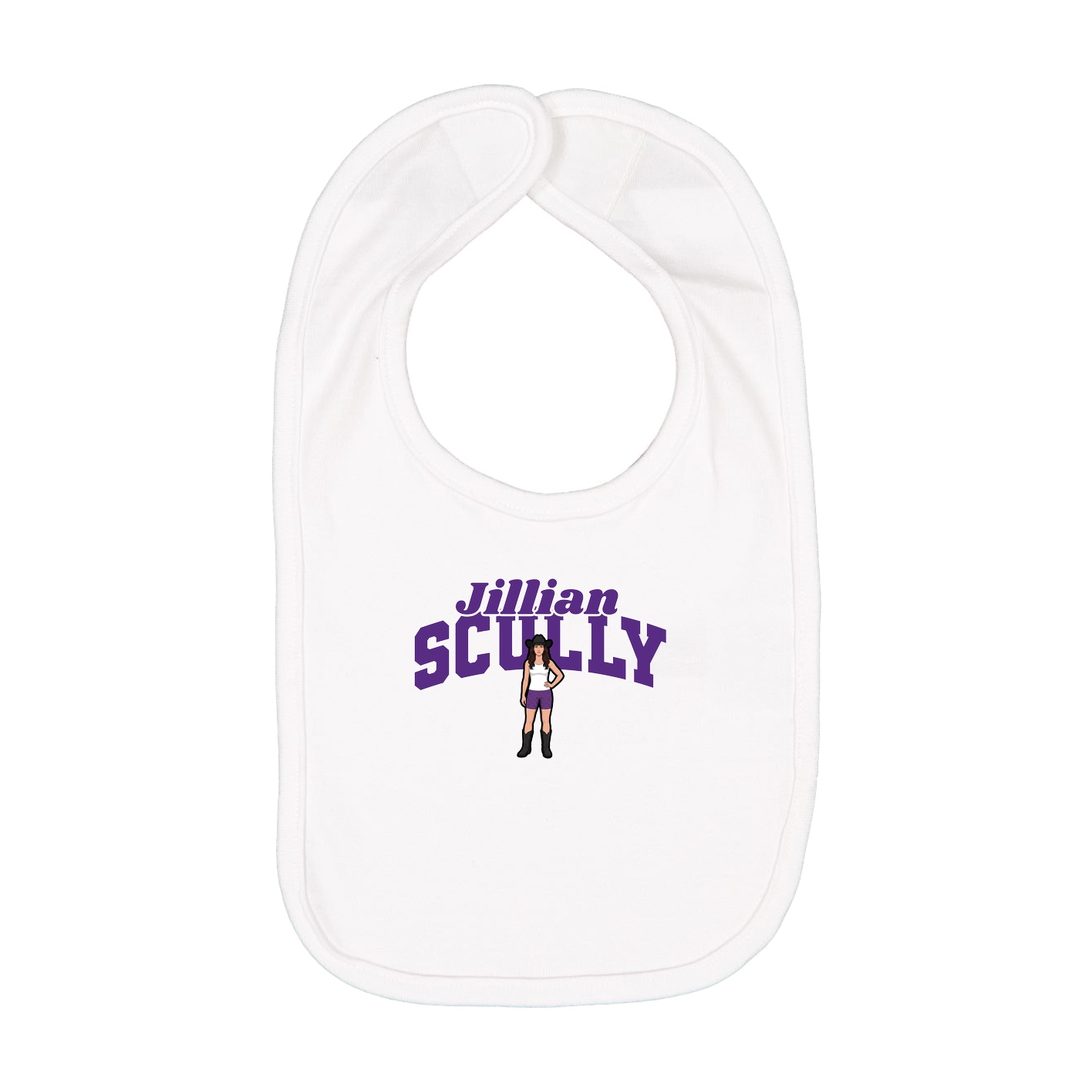 Infant Bib — Signature Arch in White
