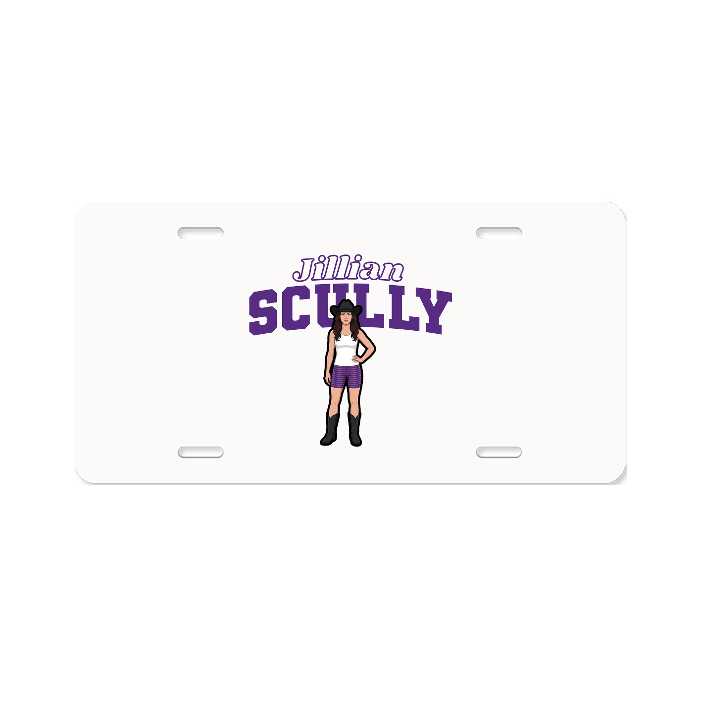 License Plate — Name Arch in Classic