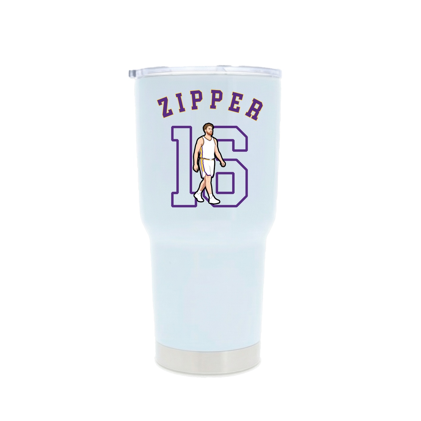 30oz Stainless Steel Tumbler — Shirsey Arch in White