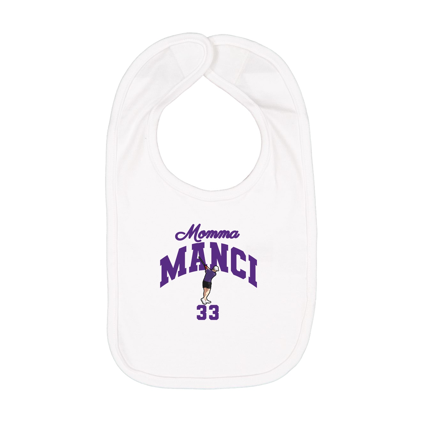 Infant Bib — Mothers Day Arch in White
