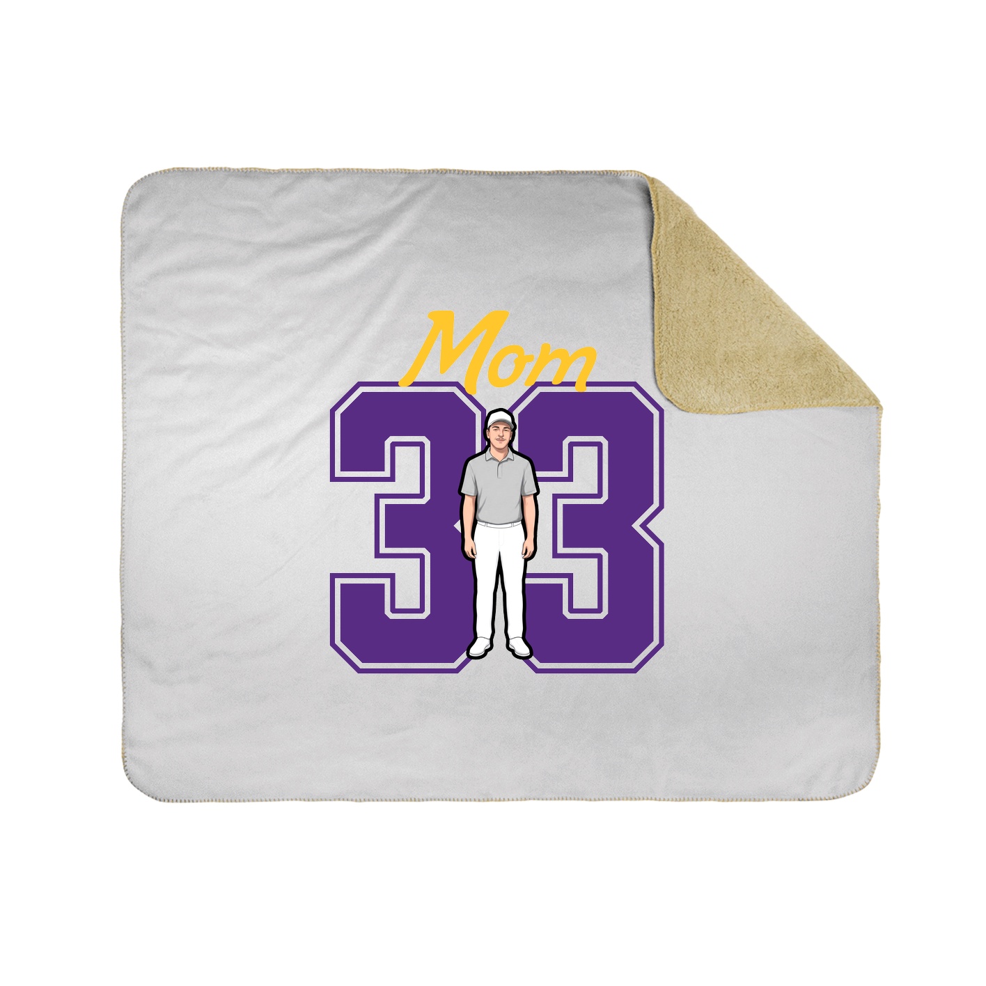 Throw Blanket — Mothers Day Shirsey in White