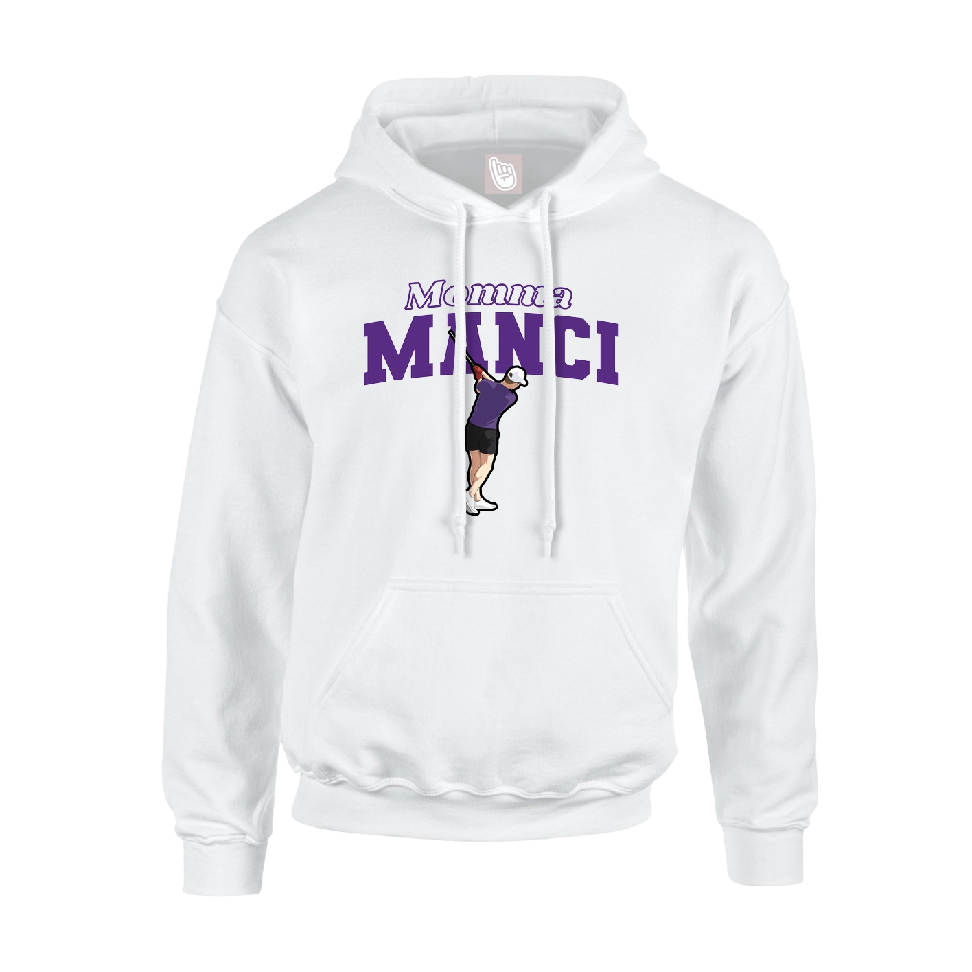 Hoodie — Mothers Day Block in White