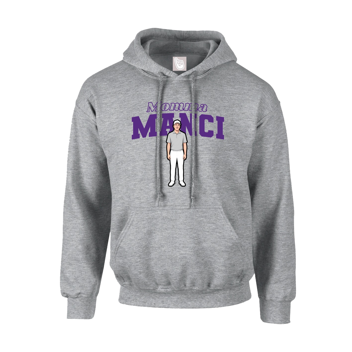 Hoodie — Mothers Day Block in Grey