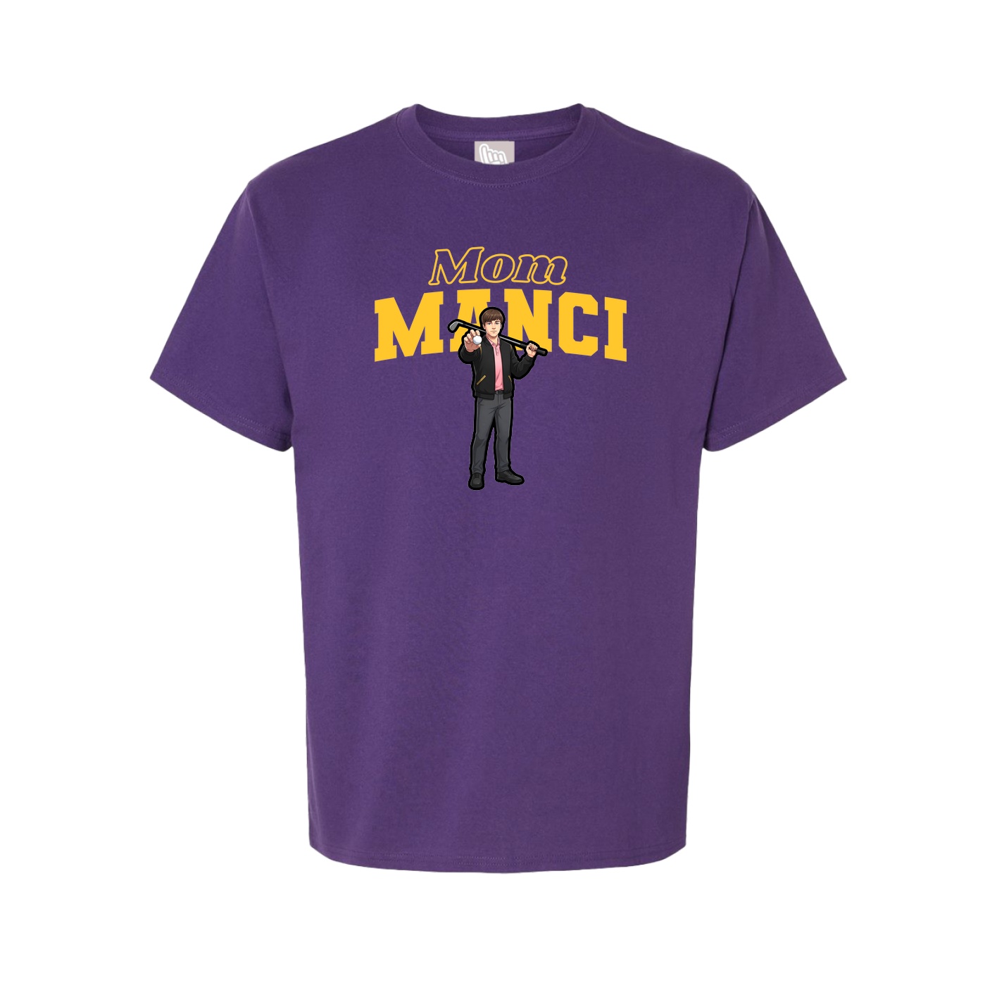 Youth Tee — Mothers Day Block in Purple