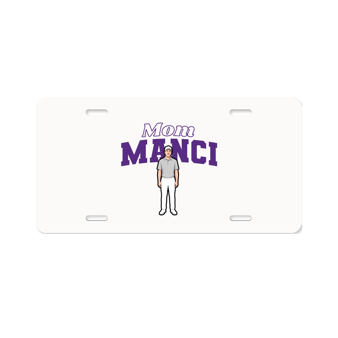 License Plate — Mothers Day Block in Classic