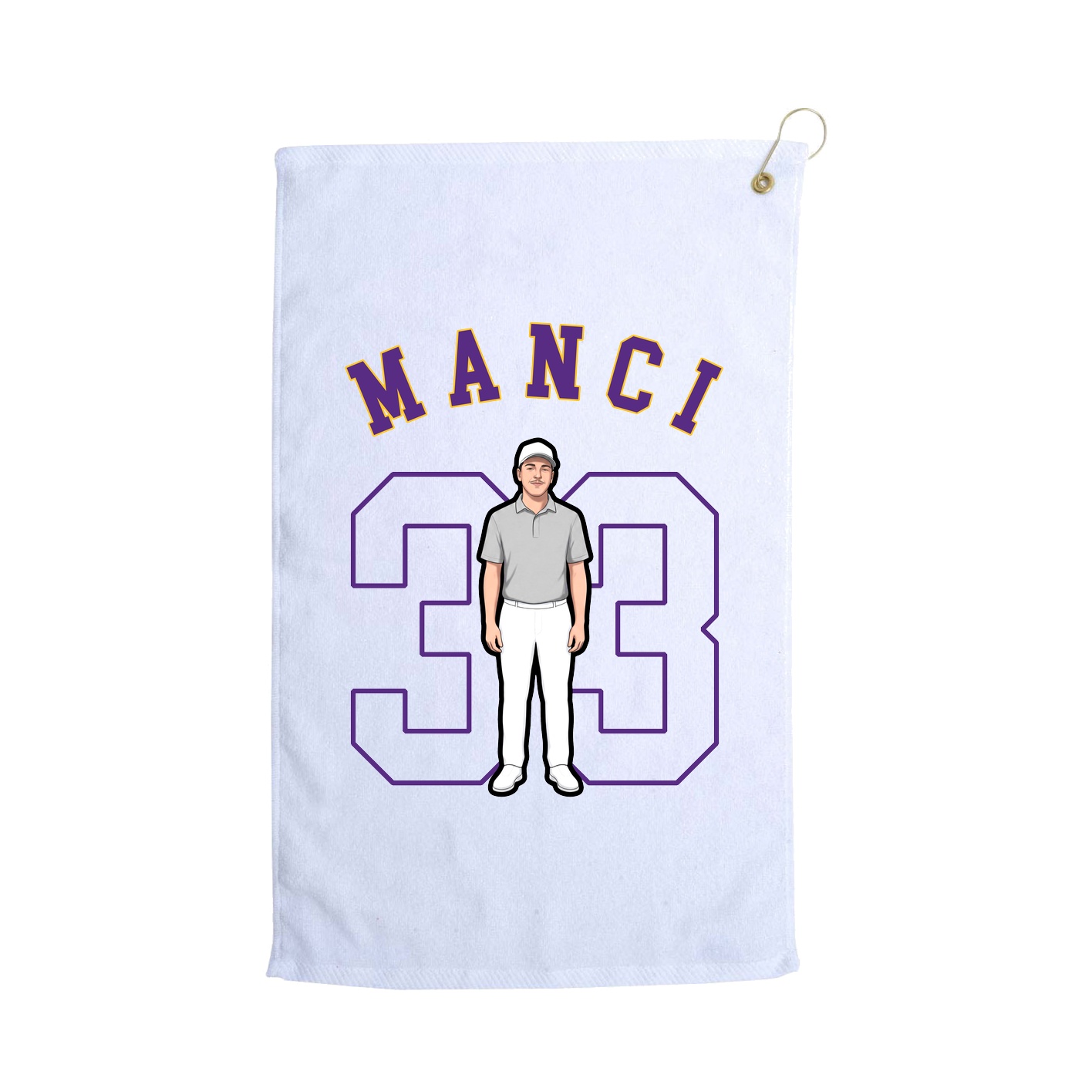 Golf Towel — Shirsey Arch in White