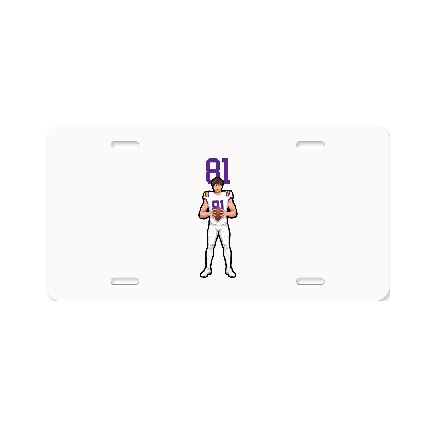 License Plate — Number Top in Classic