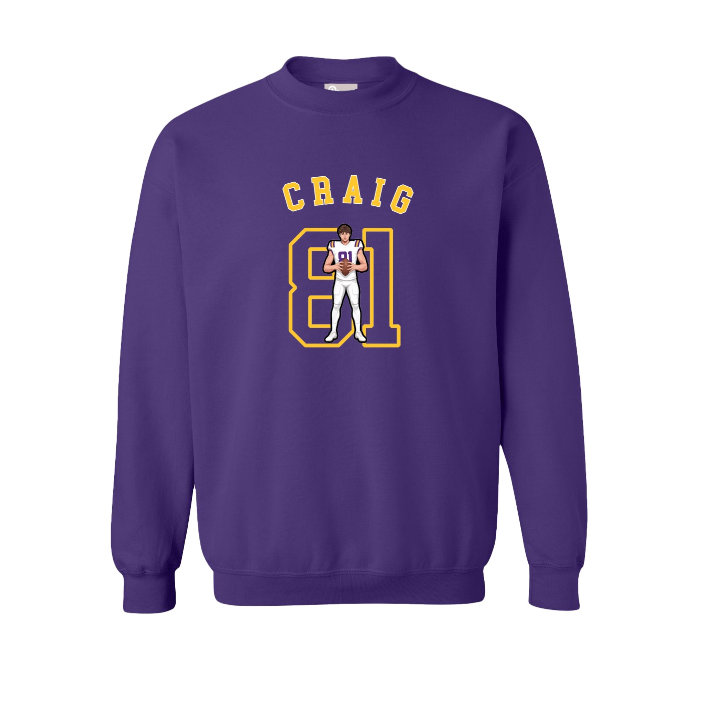Fleece Crew — Shirsey Arch in Purple