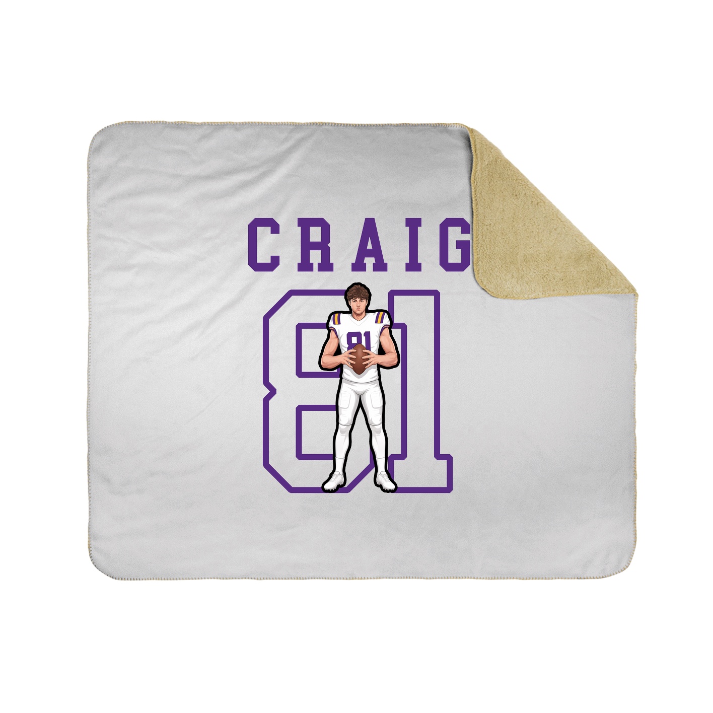 Throw Blanket — Shirsey in White