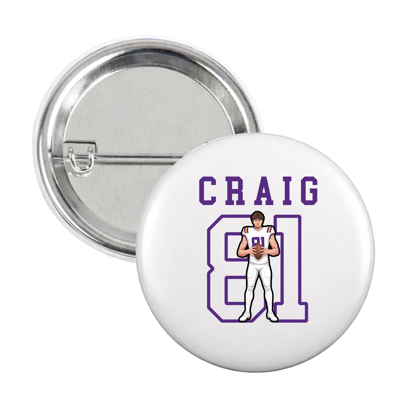 Game Day Button — Shirsey in White