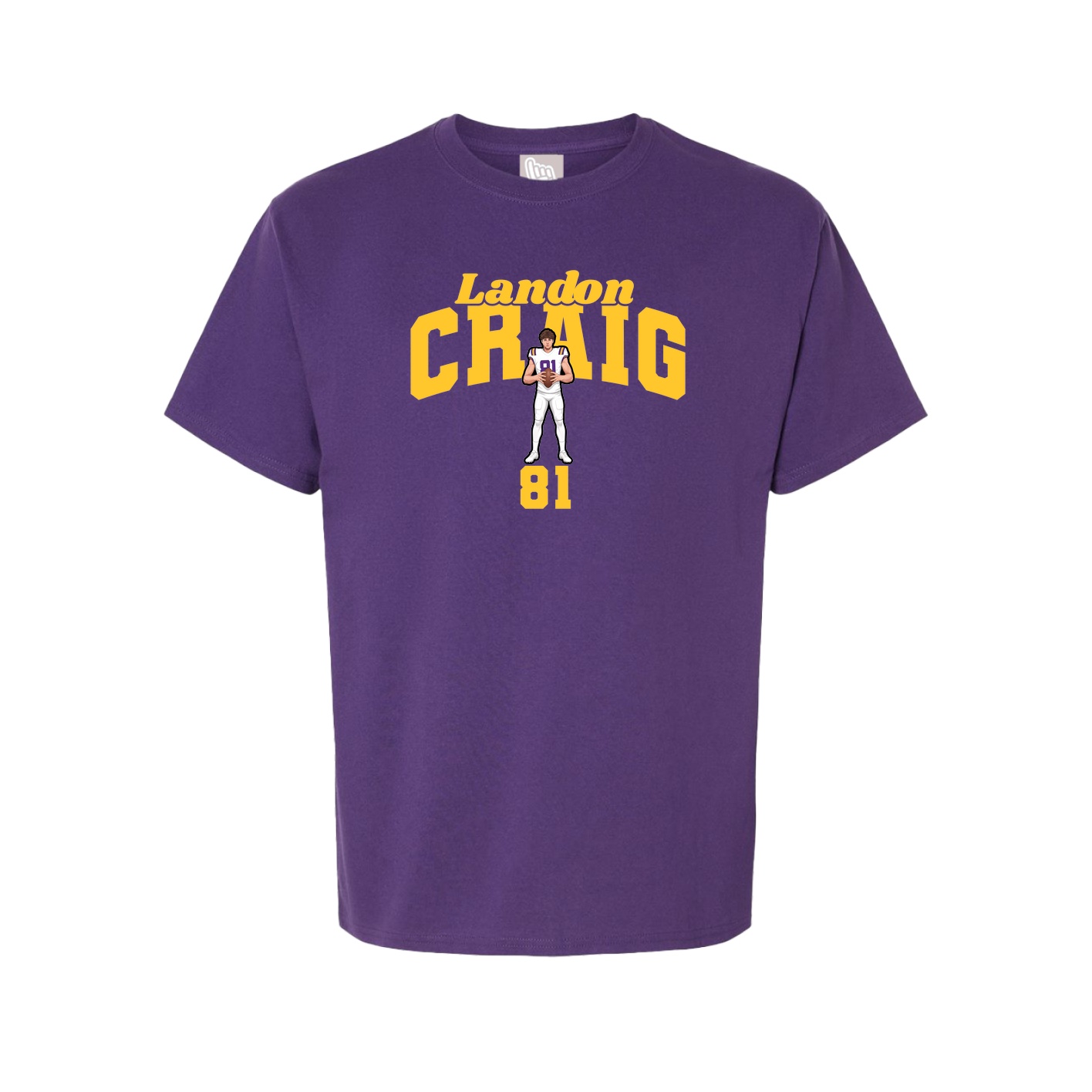 Youth Tee — Signature Arch in Purple