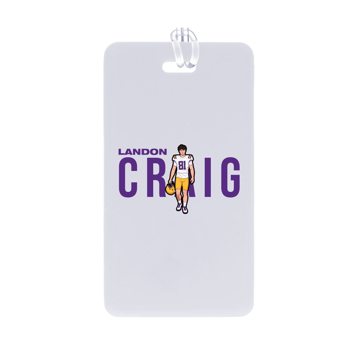 Bag Tag — Player Name in Classic