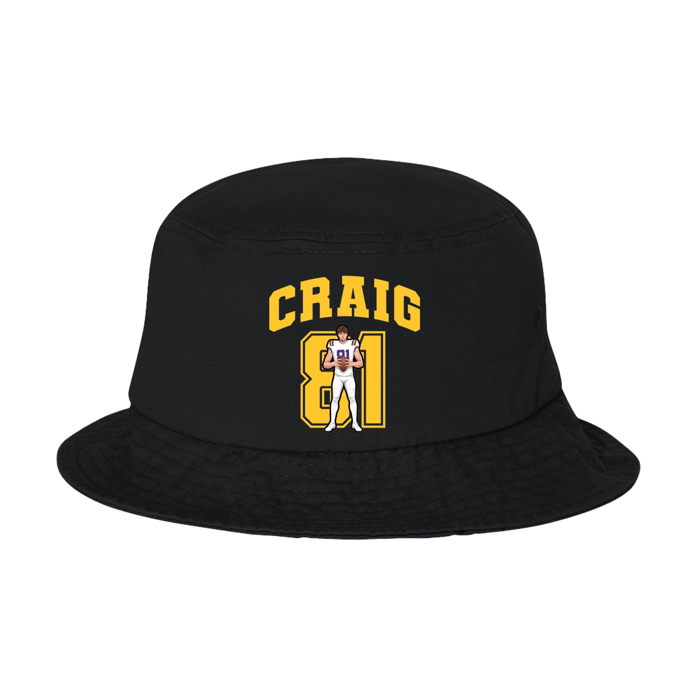 Bucket Cap — Number in Black