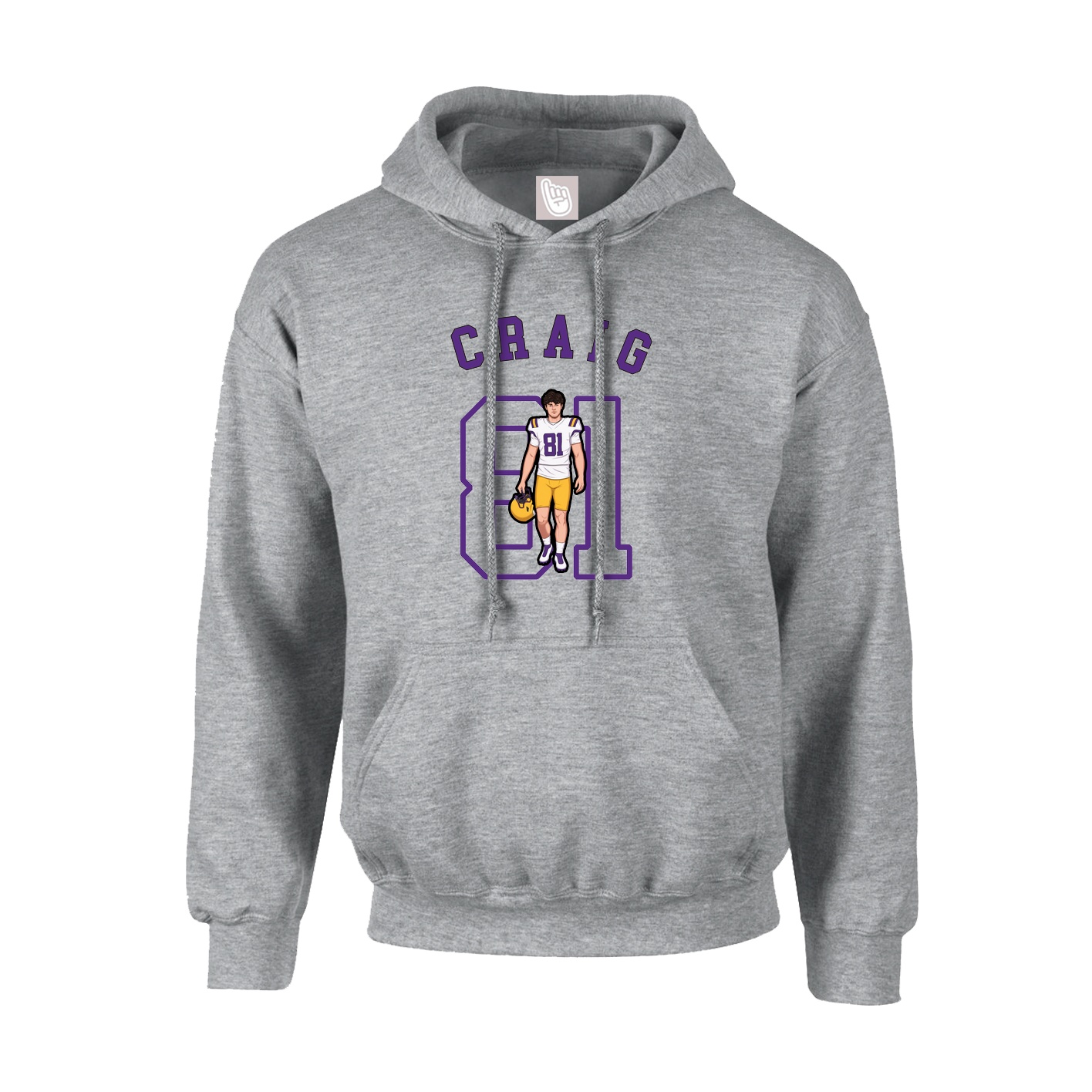 Youth Hoodie — Shirsey Arch in Grey