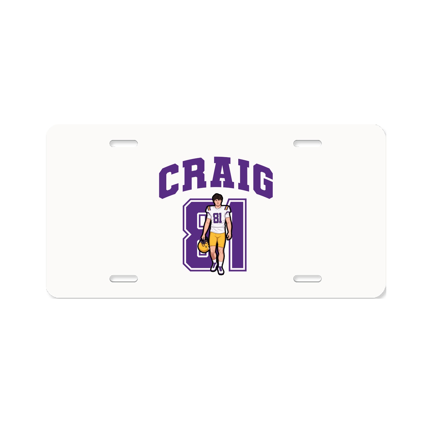 License Plate — Number in Classic