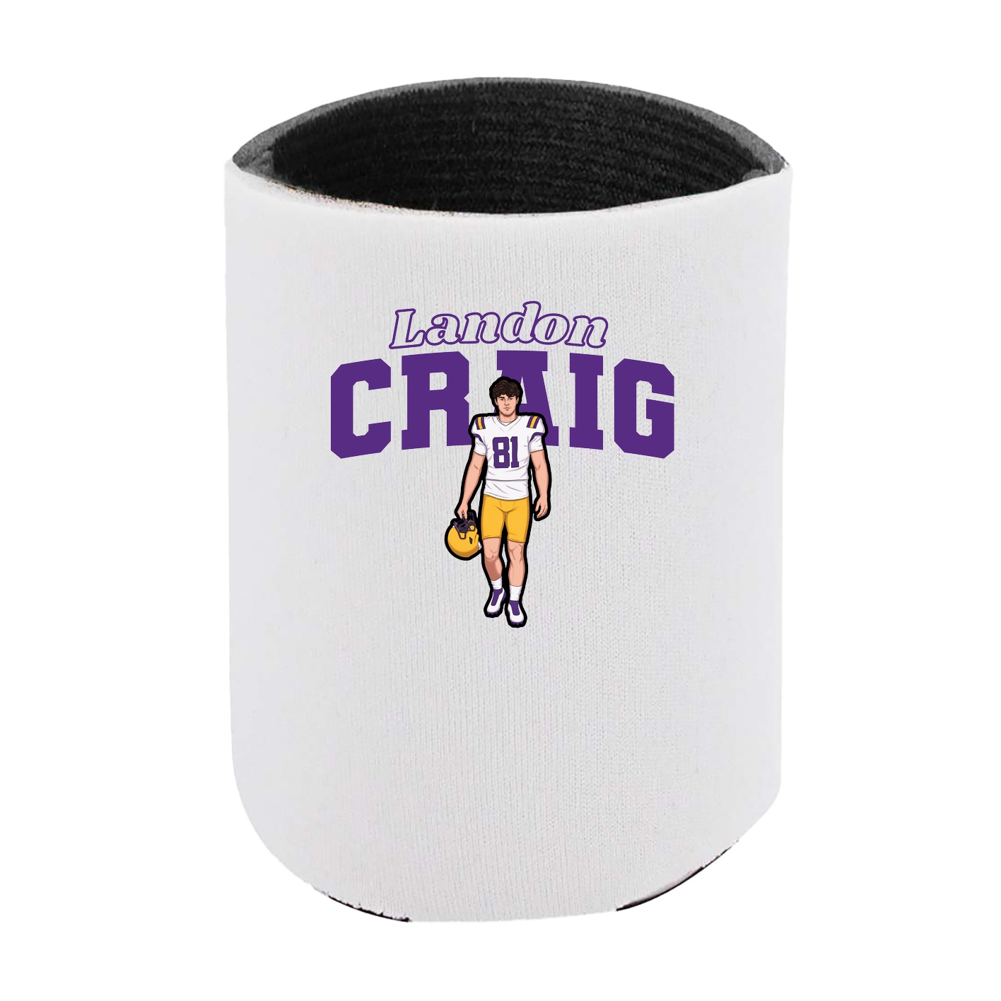 Can Holder — Name Arch in White
