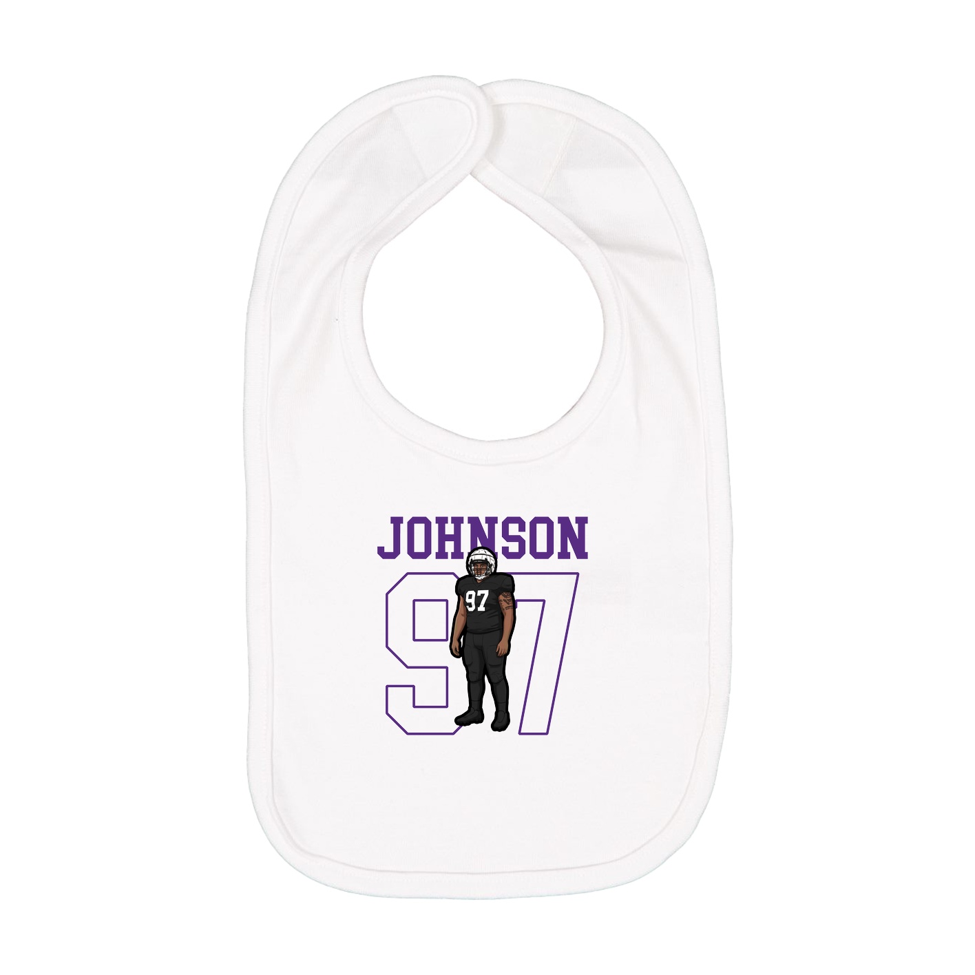 Infant Bib — Shirsey in White