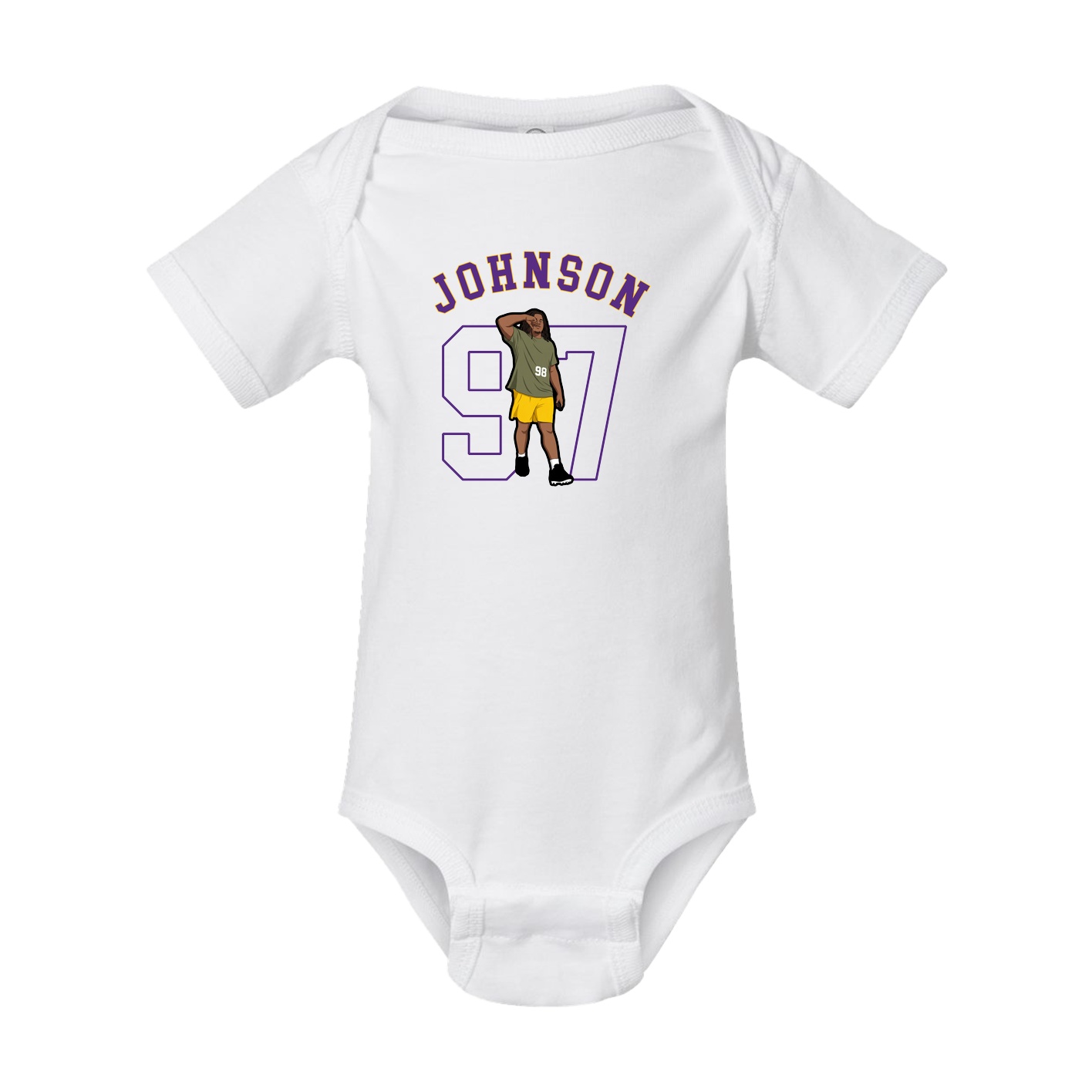 Baby Onesie — Shirsey Arch in White