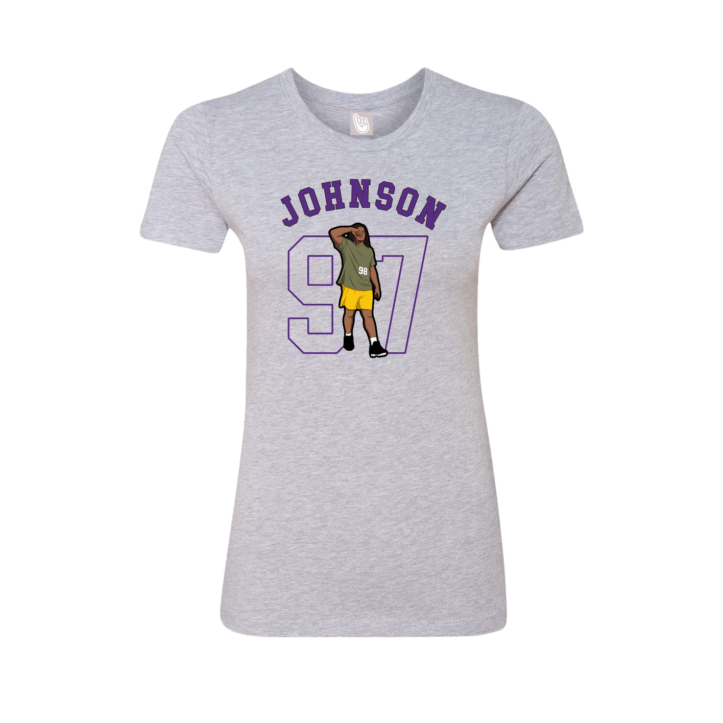 Fitted Women's Tee — Shirsey Arch in Grey