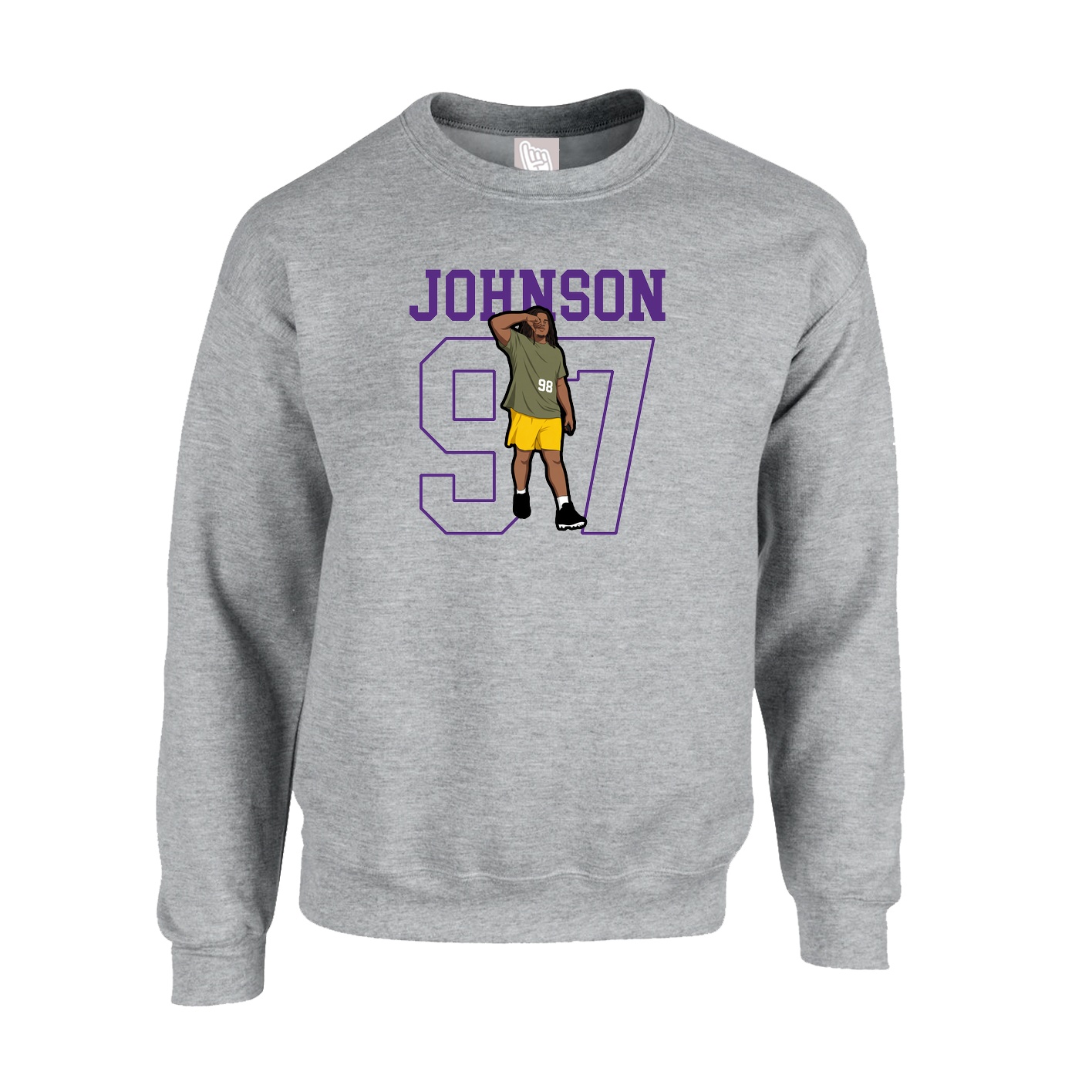 Fleece Crew — Shirsey in Grey