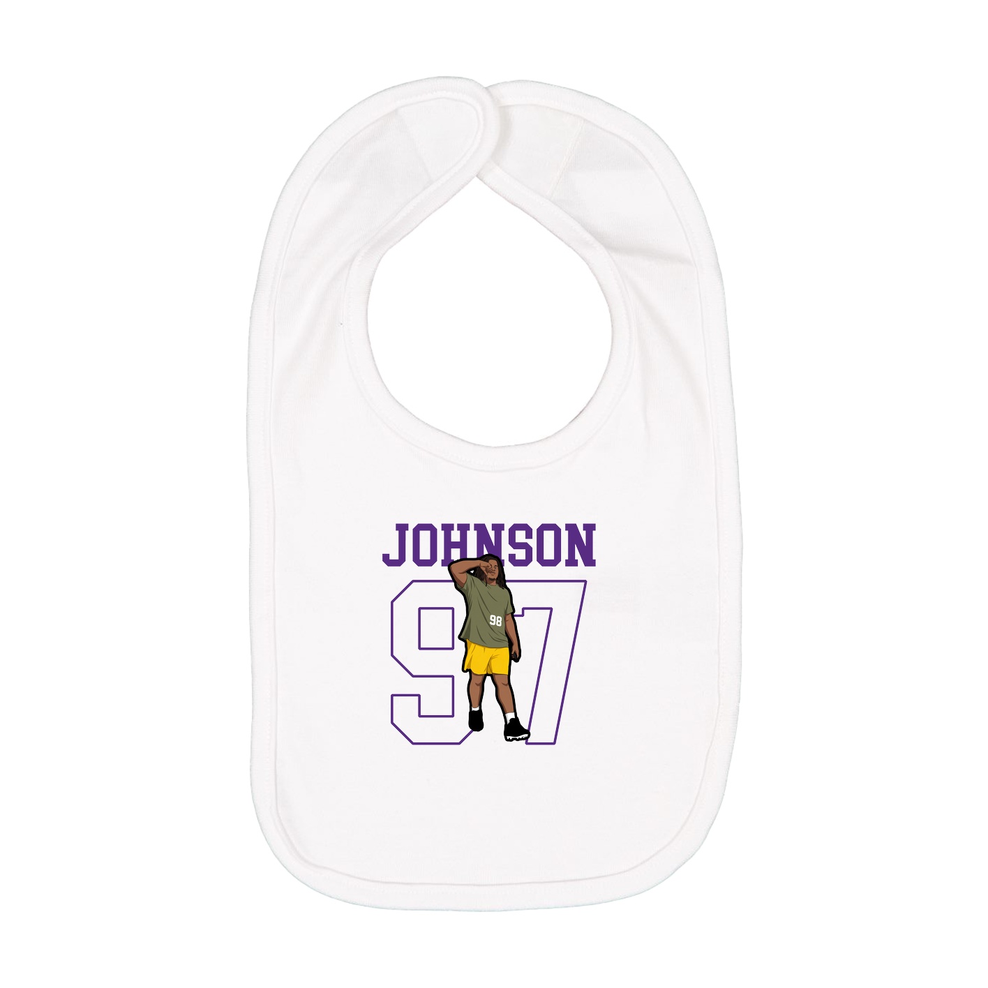 Infant Bib — Shirsey in White