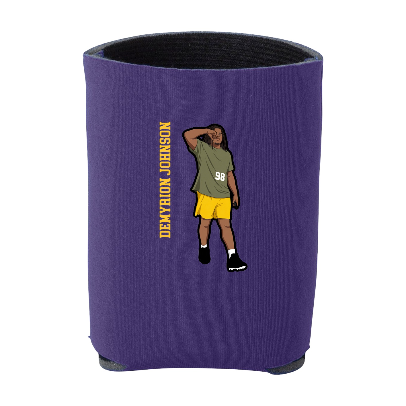 Can Holder — Name Vertical in Purple