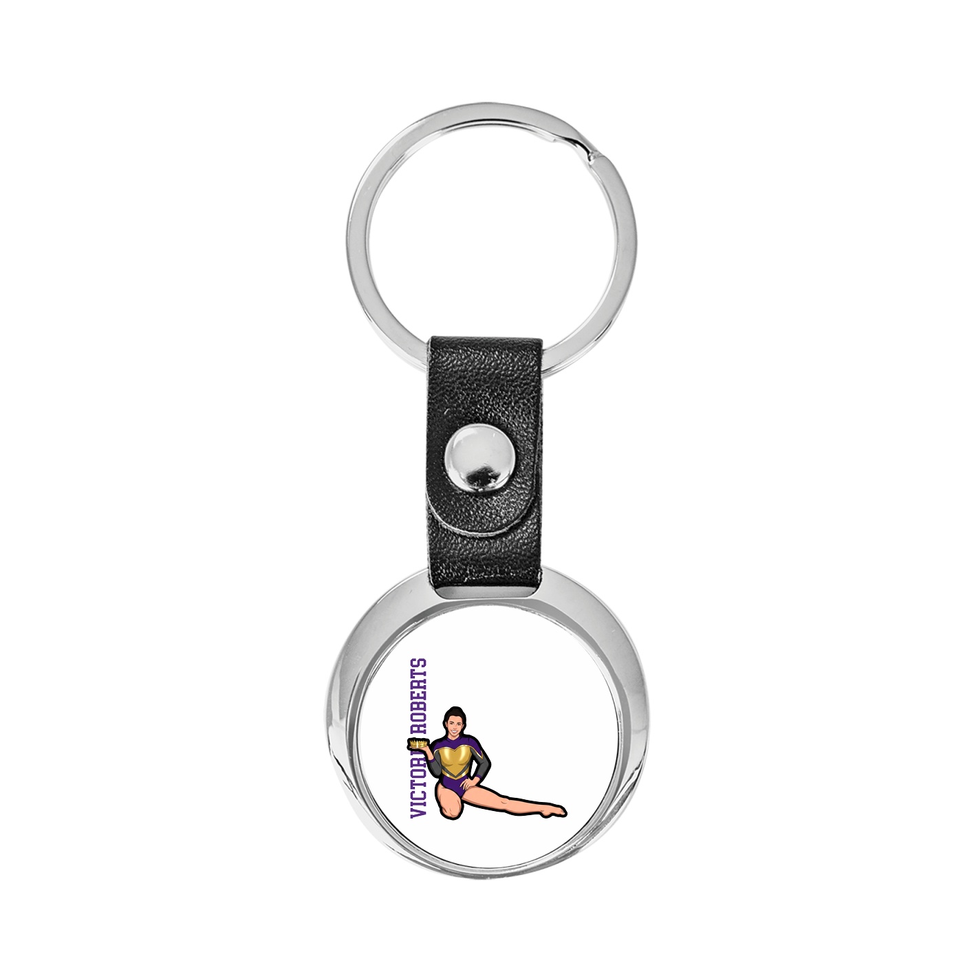 Key Chain — Name Vertical in Classic