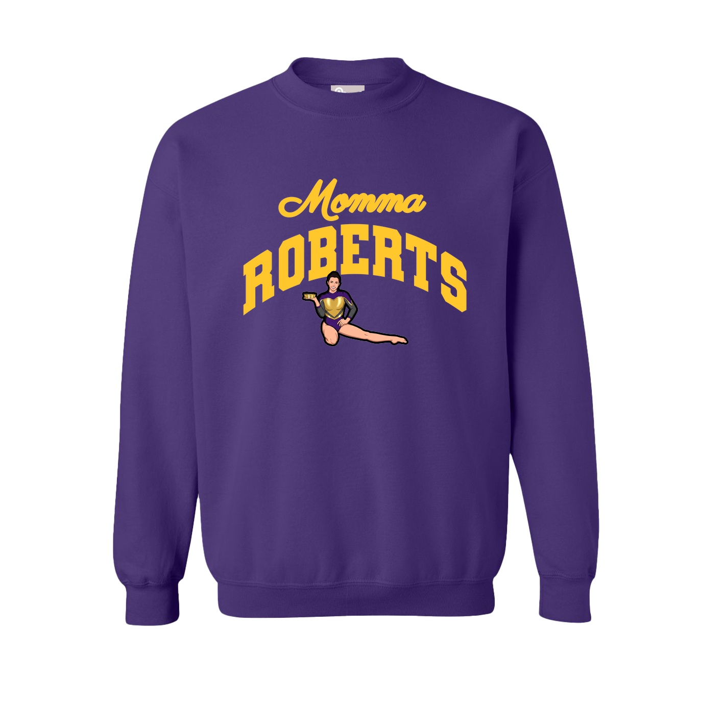 Fleece Crew — Mothers Day Arch in Purple