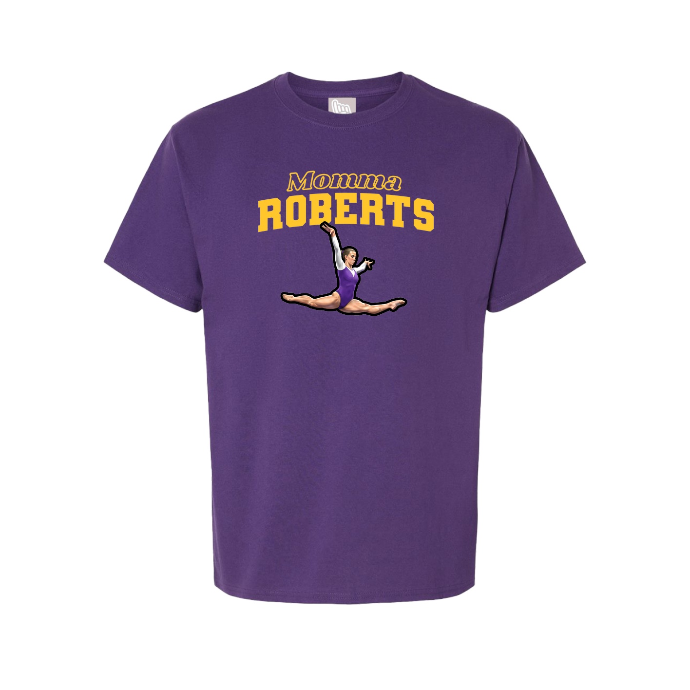 Youth Tee — Mothers Day Block in Purple