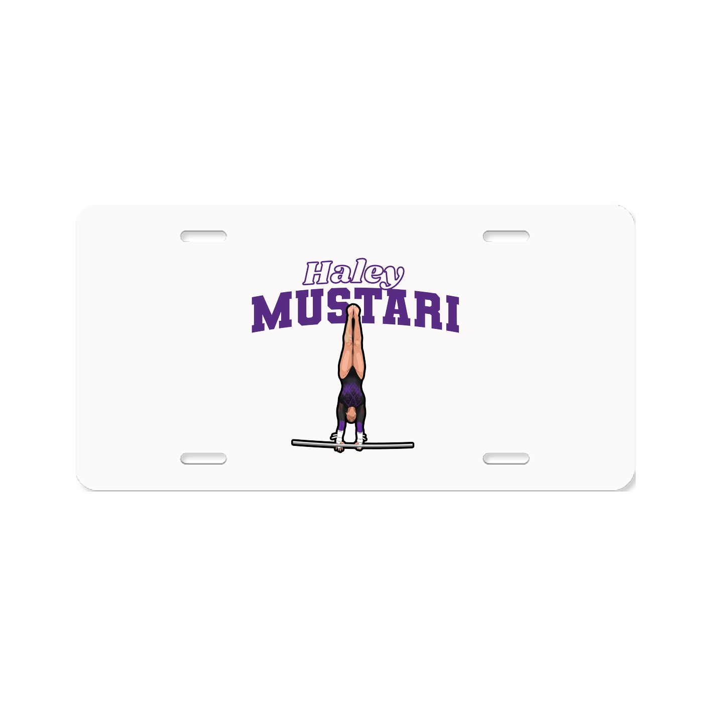 License Plate — Name Arch in Classic