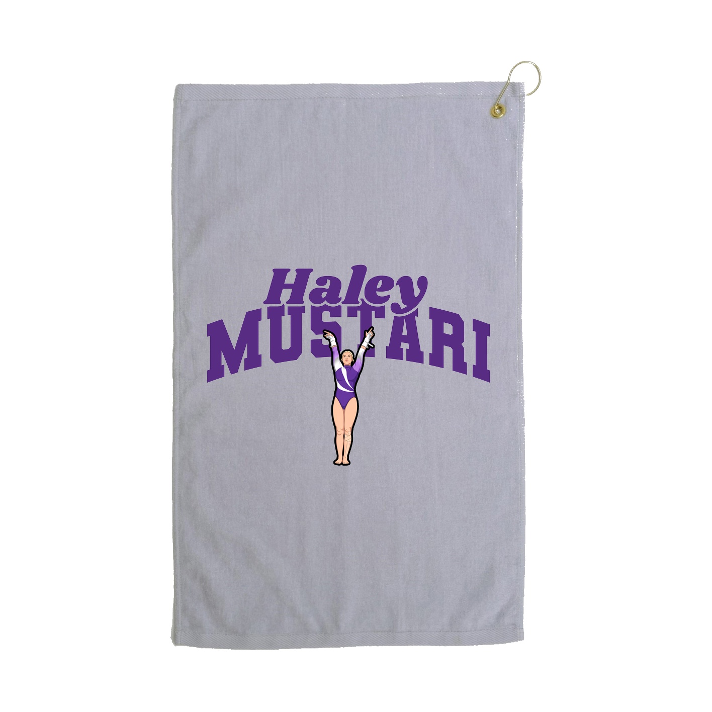 Golf Towel — Signature Arch in Grey