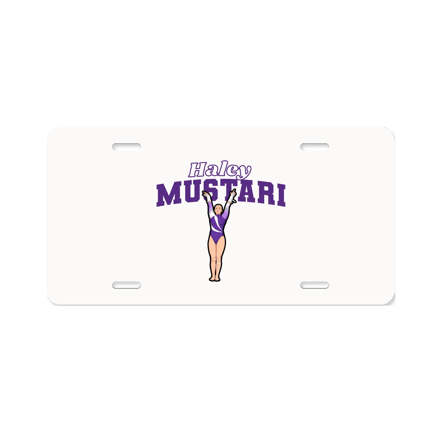 License Plate — Name Arch in Classic