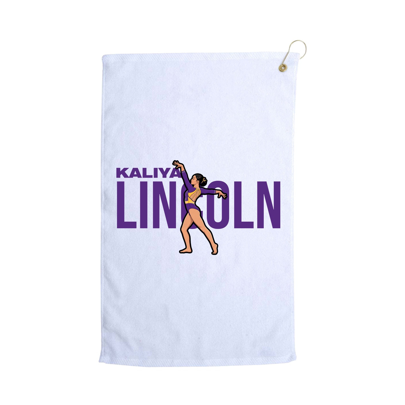 Golf Towel — Player Name in White