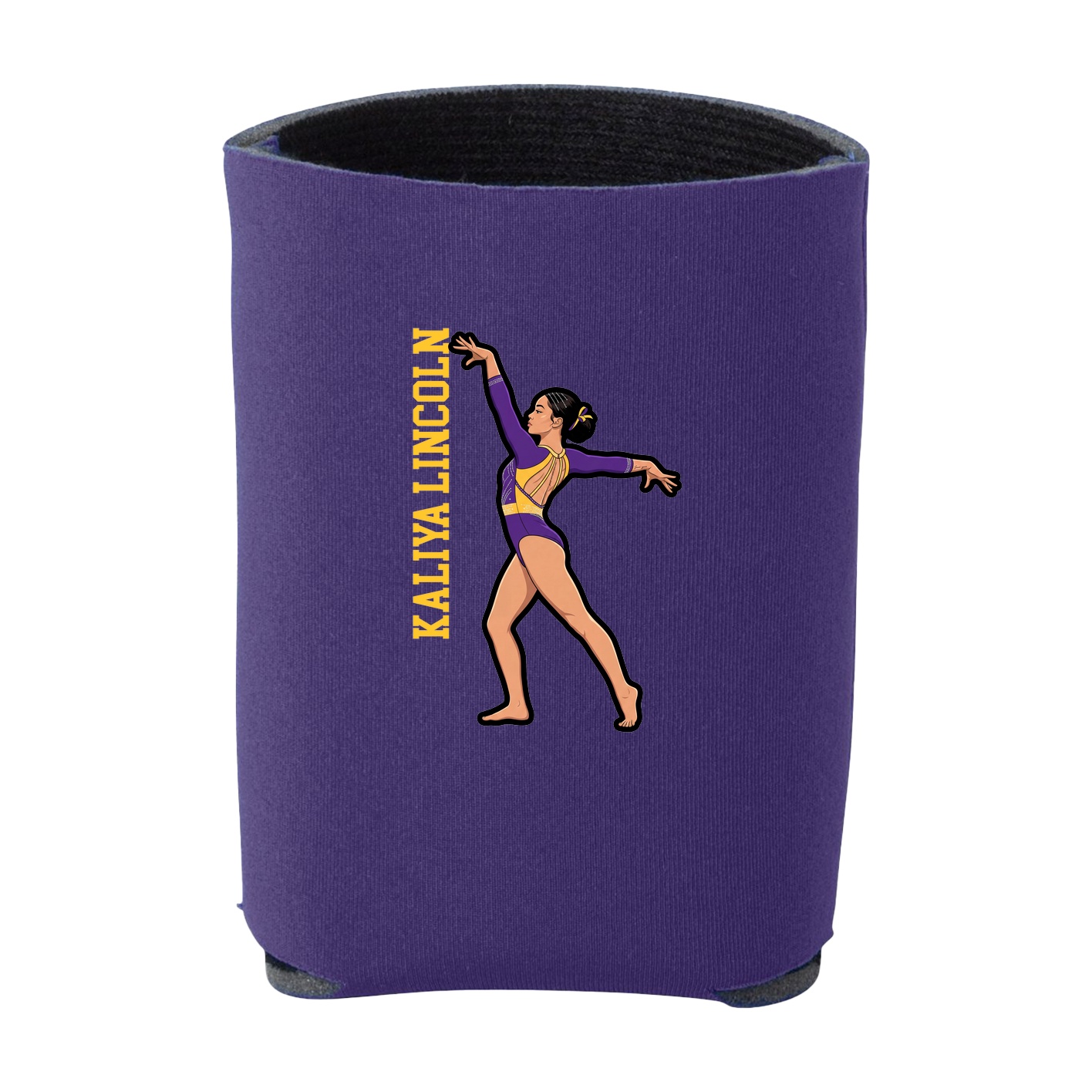 Can Holder — Name Vertical in Purple