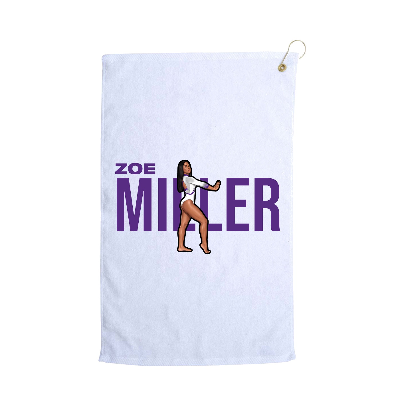 Golf Towel — Player Name in White