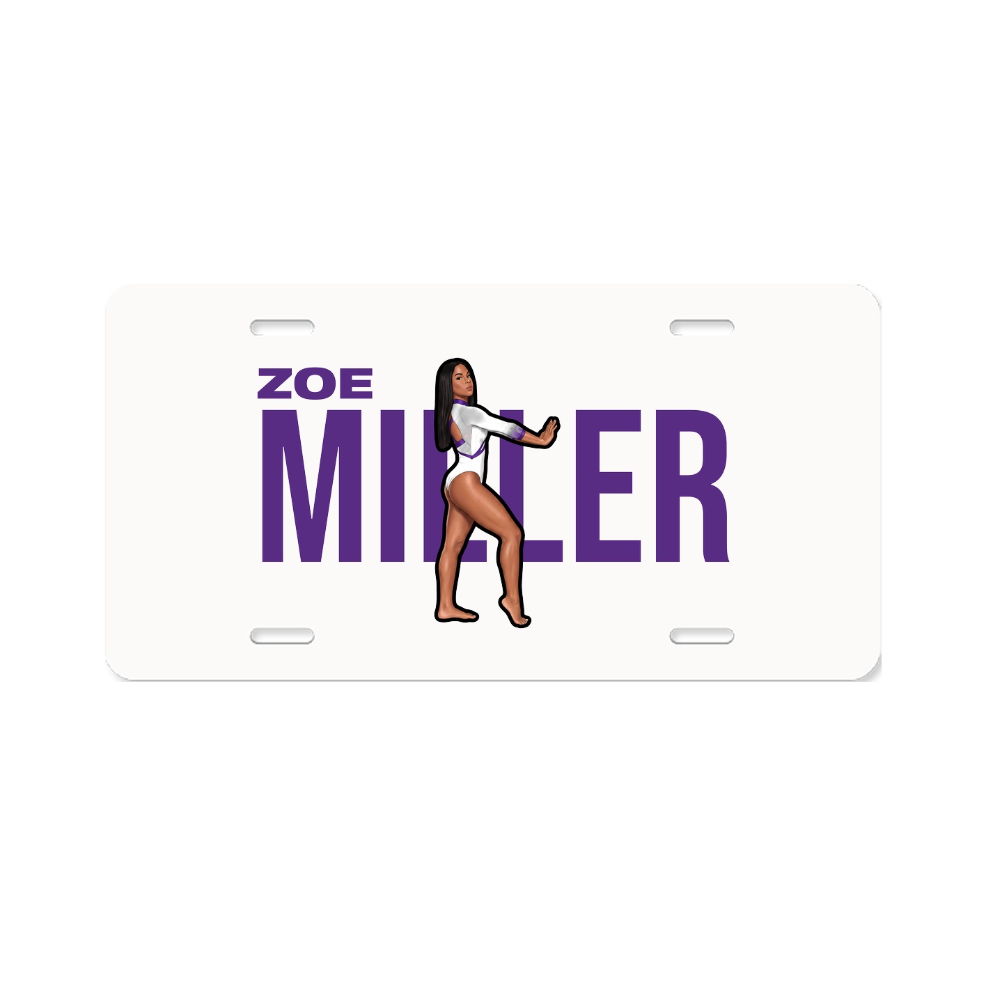 License Plate — Player Name in Classic