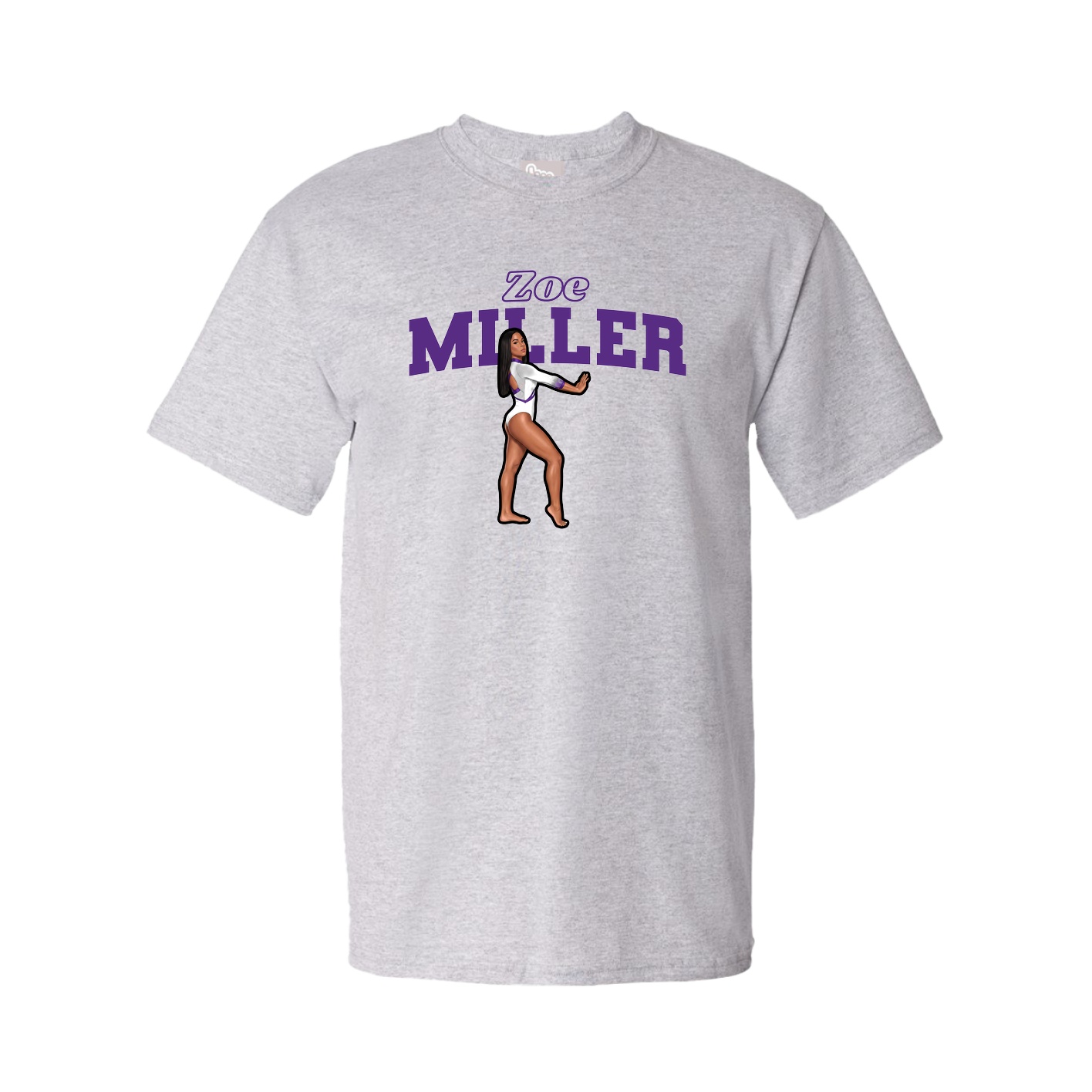 Youth Tee — Name Arch in Grey