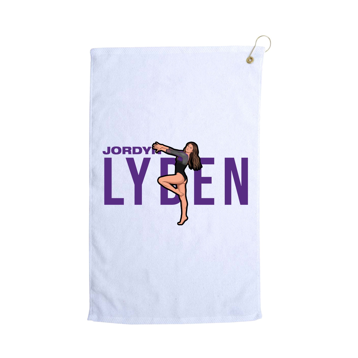 Golf Towel — Player Name in White