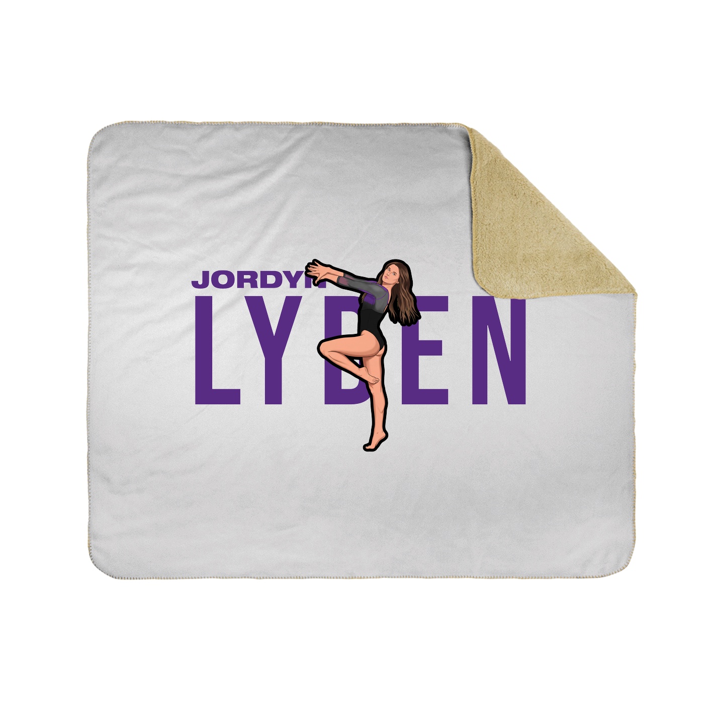 Throw Blanket — Player Name in White