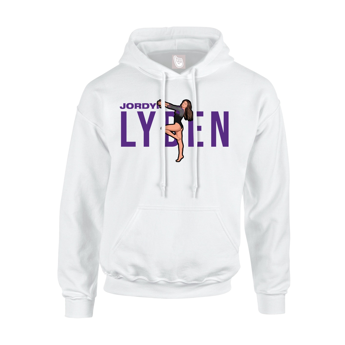 Youth Hoodie — Player Name in White