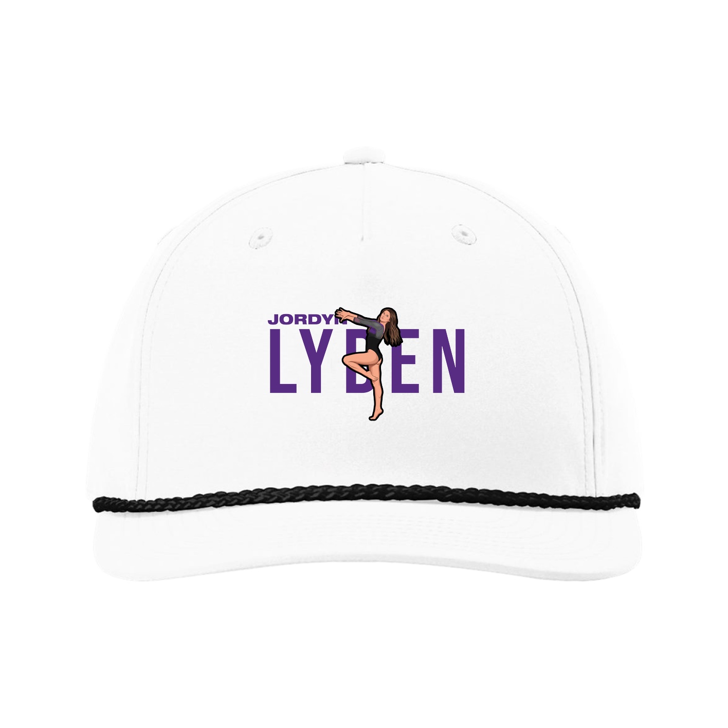 Five-Panel Classic Rope Cap — Player Name in White