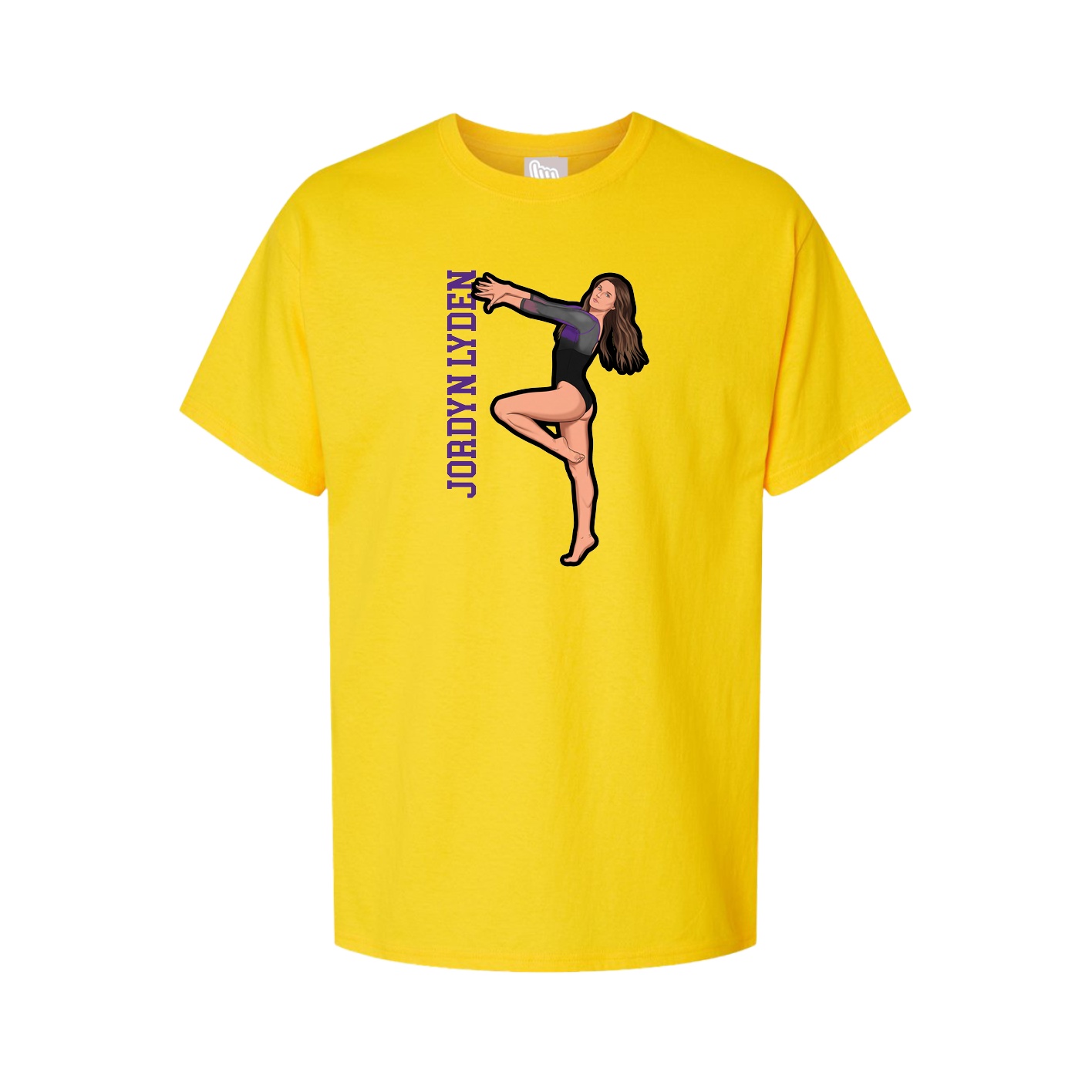 Tee — Name Vertical in Gold