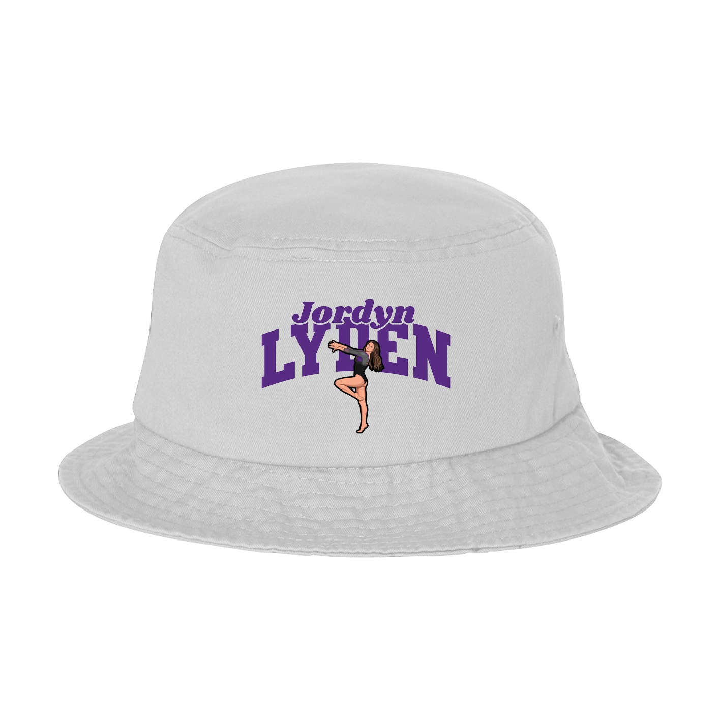 Bucket Cap — Signature Arch in White