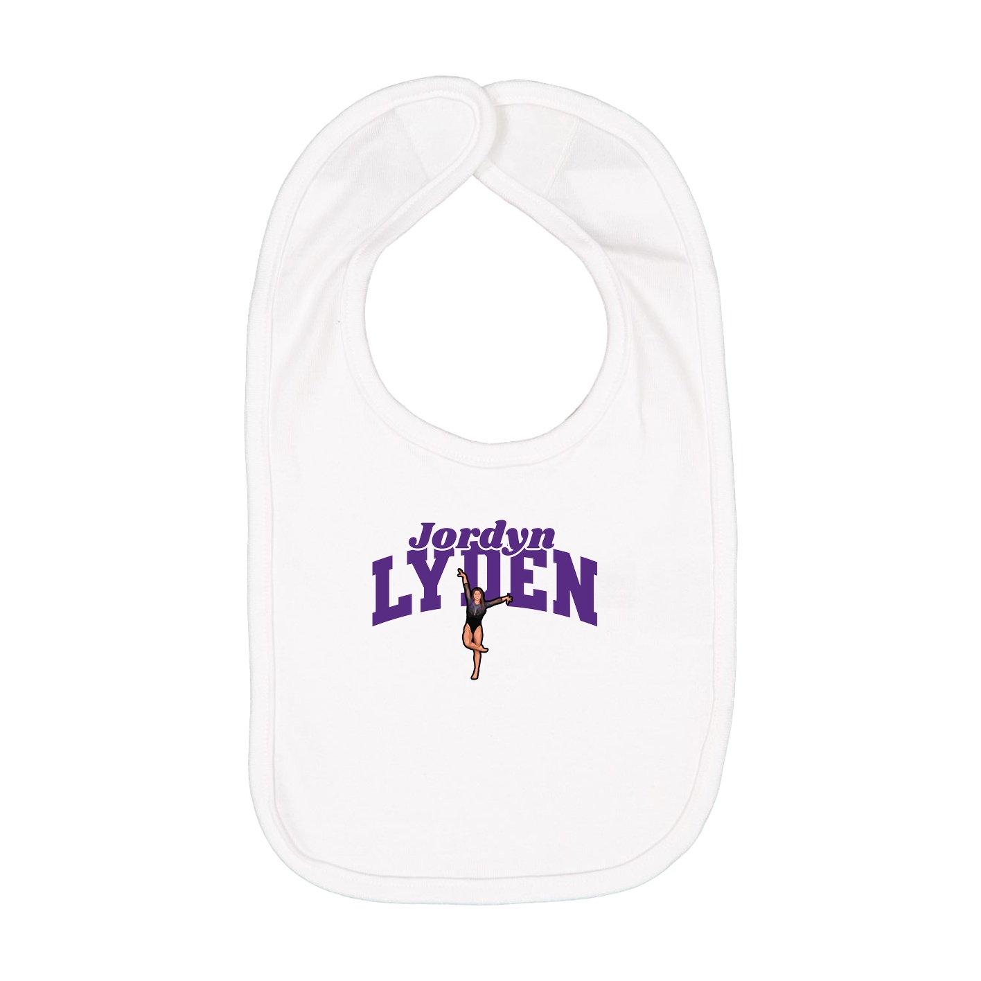 Infant Bib — Signature Arch in White