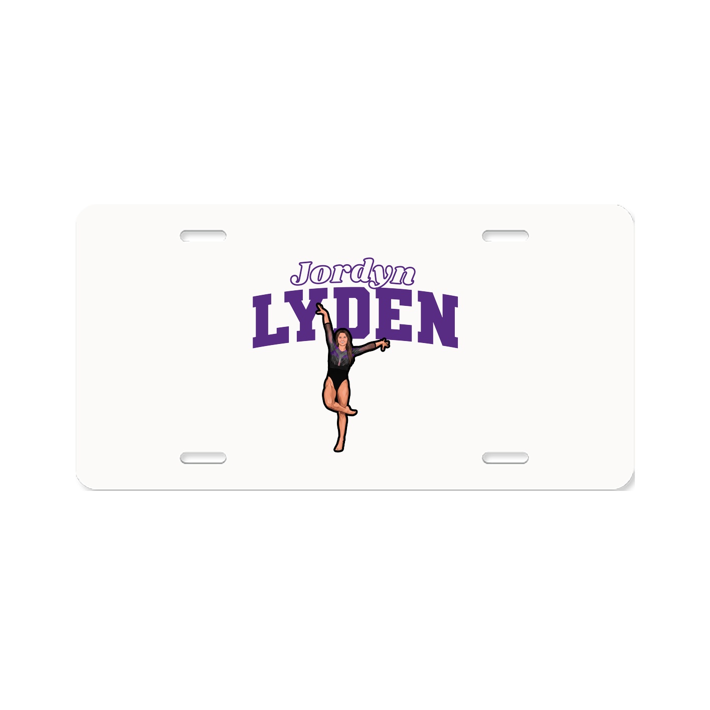 License Plate — Name Arch in Classic