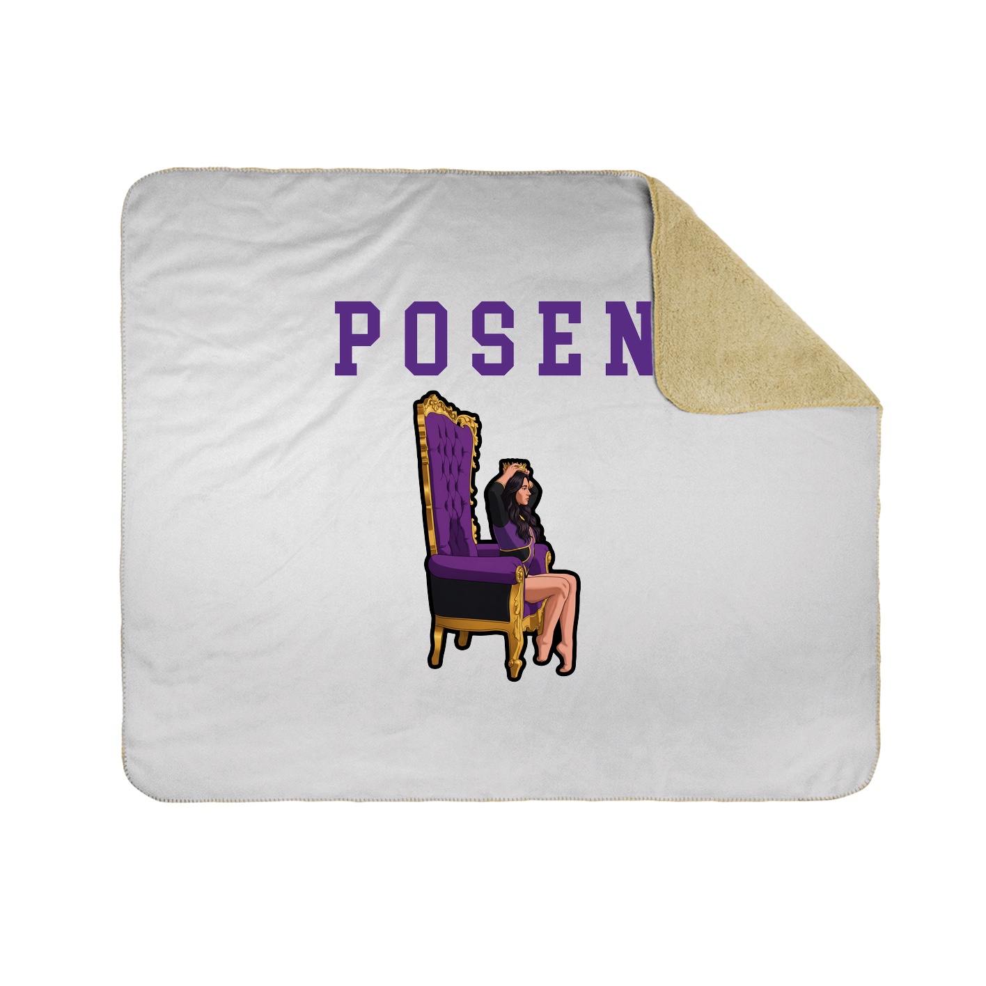 Throw Blanket — Shirsey in White
