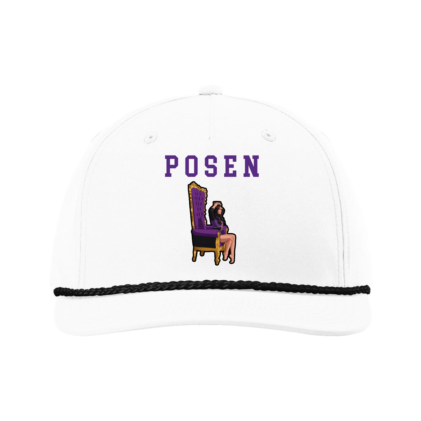 Five-Panel Classic Rope Cap — Shirsey in White