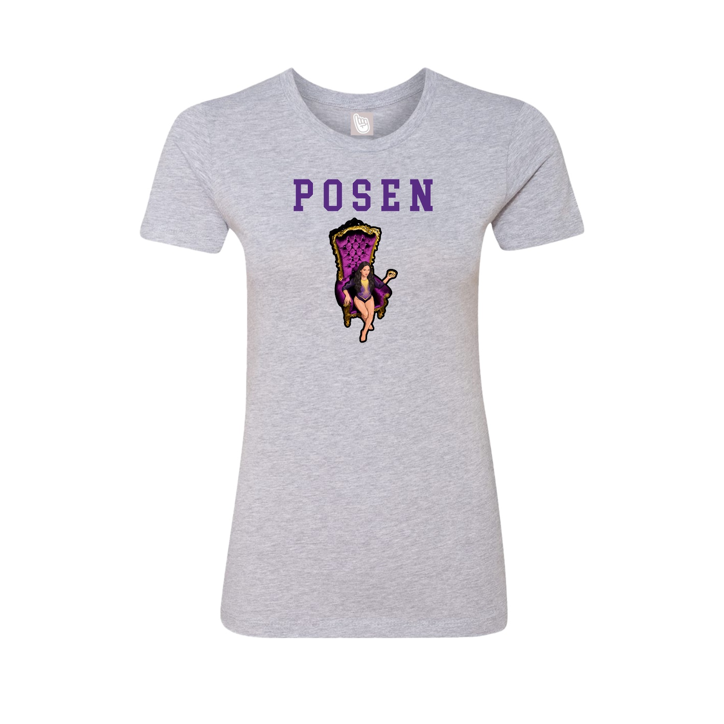 Fitted Women's Tee — Shirsey in Grey