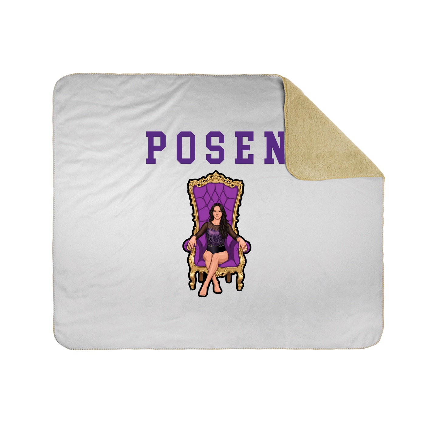 Throw Blanket — Shirsey in White