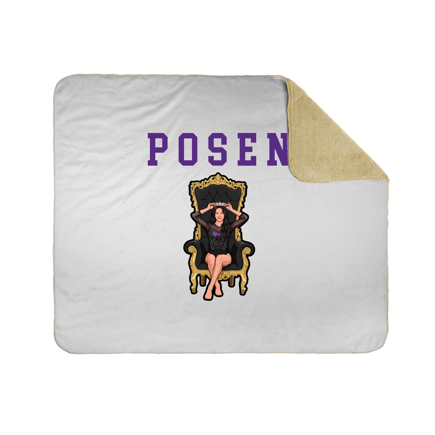 Throw Blanket — Shirsey in White